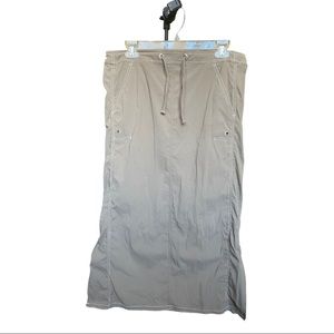 Thrifted brown midaxi brown skirt